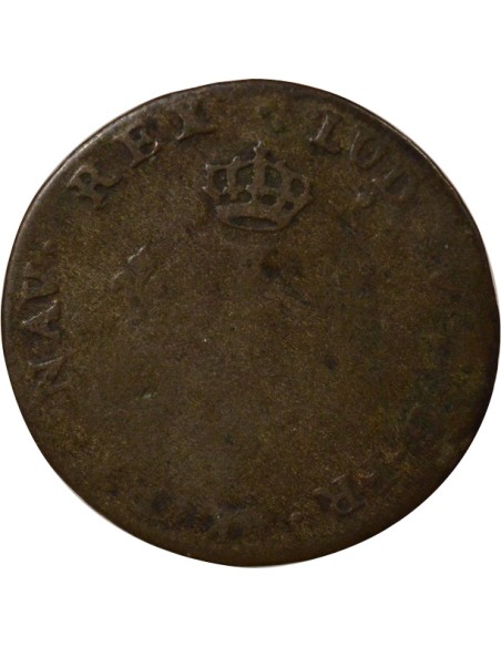 Louis XV aux Deux L couronnés 2 sols Billon 1742 A - Paris
