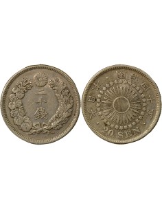 Japon Meiji Meiji - 20 Sen Argent - An 40 (1907) 50 sen Argent An 40 (1907)