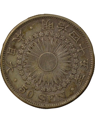 Japon Meiji Meiji - 50 Sen Argent - An 45 (1912) 50 sen Argent An 45 (1912)