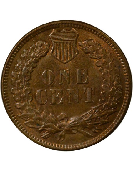 Etats Unis d'Amérique Tête d'Indien 1 cent Cuivre 1908 Philadelphie