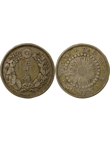 Japon Meiji Meiji - 50 Sen Argent - An 40 (1907) 50 sen Argent An 40 (1907) A Paris