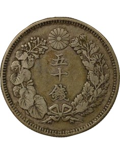 Japon Meiji Meiji - 50 Sen Argent - An 40 (1907) 50 sen Argent An 40 (1907) A Paris 2