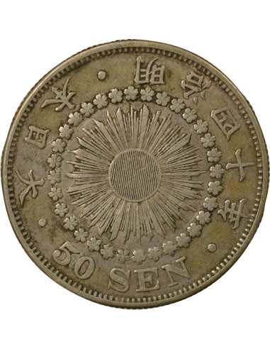 Japon Meiji Meiji - 50 Sen Argent - An 40 (1907) 50 sen Argent An 40 (1907) A Paris