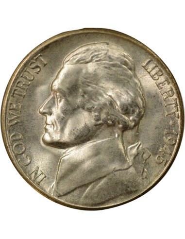 USA Jefferson 5 cents Billon 1945 S - San Francisco