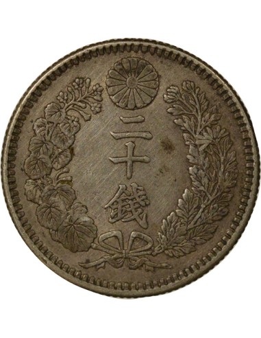 Japon Meiji Dragon 20 sen Argent An 38 (1905)