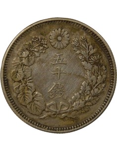 Japon Meiji Meiji - 50 Sen Argent - An 41 (1908) 50 sen Argent An 41 (1908) 2