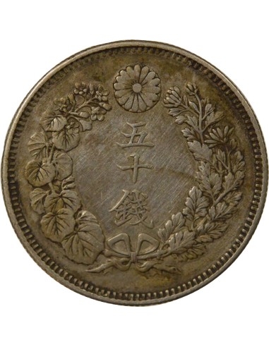 Japon Meiji Meiji - 50 Sen Argent - An 41 (1908) 50 sen Argent An 41 (1908)
