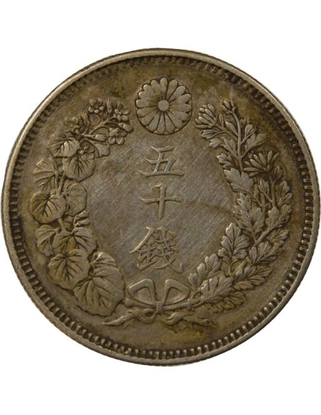 Japon Meiji Meiji - 50 Sen Argent - An 41 (1908) 50 sen Argent An 41 (1908)