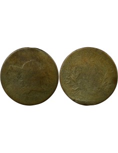 Etats Unis d'Amérique Liberty Cap 1/2 cent Cuivre 1794-1797 Philadelphie