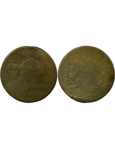 Etats Unis d'Amérique Liberty Cap 1/2 cent Cuivre 1794-1797 Philadelphie