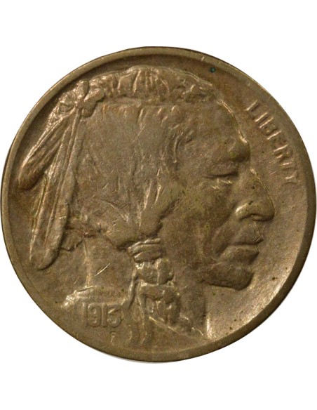 sol surélevé 5 cents Cuivre-Nickel 1913 Philadelphie