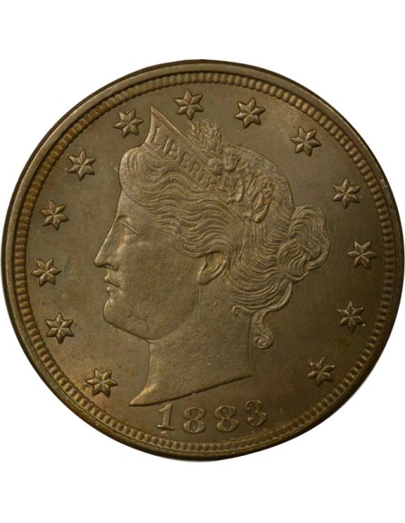 sans Cents 5 cents Cuivre-Nickel 1883 Philadelphie