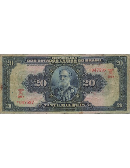 Brésil 20 Mil Reis - ND (1936) - P.48 20 mil reis 1936