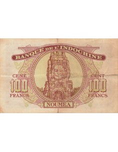 Nle Calédonie 100 Francs - ND (1942) - P.44 100 francs 1942 2