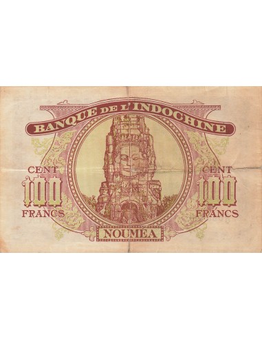 Nle Calédonie 100 Francs - ND (1942) - P.44 100 francs 1942