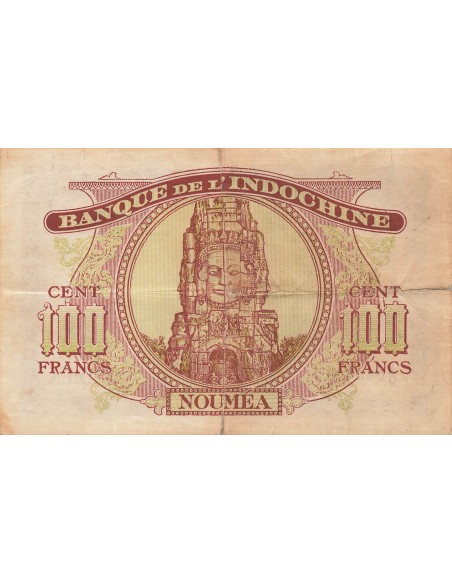 Nle Calédonie 100 Francs - ND (1942) - P.44 100 francs 1942
