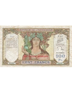 Nouvelles Hébrides 100 francs - ND (1945) - P.10c 100 francs 1945