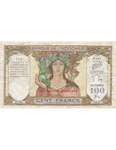 Nouvelles Hébrides 100 francs - ND (1945) - P.10c 100 francs 1945