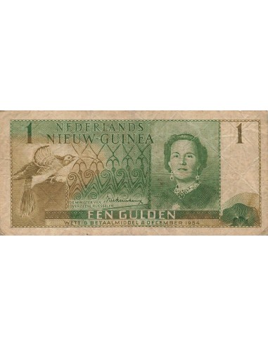 Nouvelle-Guinée Néerlandaise Juliana 1 Gulden - Juliana - 1954 - P.11 1 gulden 1954
