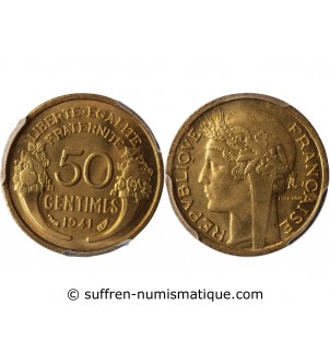 MORLON - 50 CENTIMES 1941 PCGS MS66