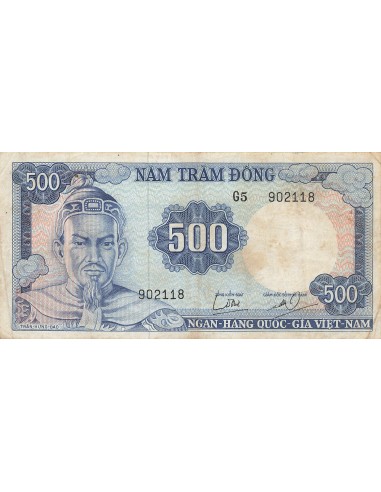 Vietnam du Sud 500 Dong - ND (1966) - P.23 500 dong 1966