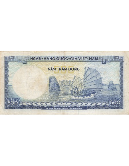 Vietnam du Sud 500 Dong - ND (1966) - P.23 500 dong 1966