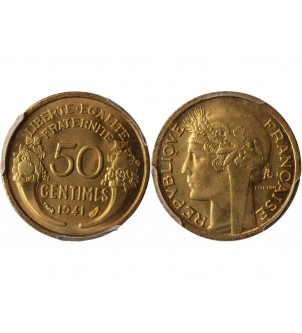 MORLON - 50 CENTIMES 1941 PCGS MS66 2