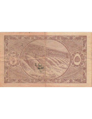 Egypte 5 Piastres - ND (1940) - P.163 5 piastres 1940