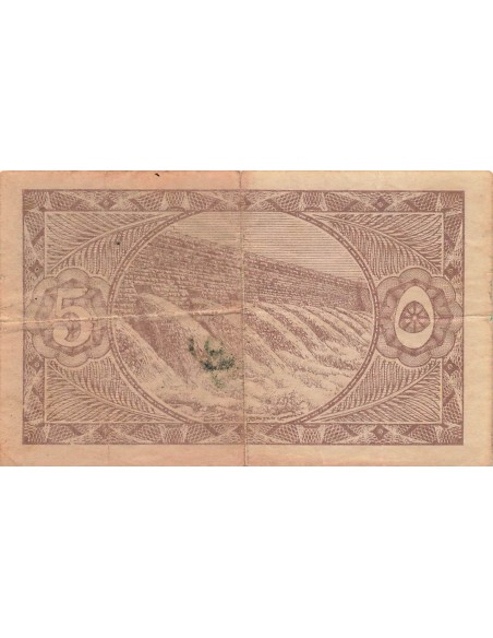 Egypte 5 Piastres - ND (1940) - P.163 5 piastres 1940