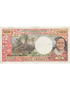 Nle Calédonie 1000 Francs - ND (1983) - P.64b 1000 francs 1983