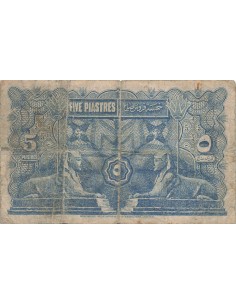 Egypte 5 Piastres - 01-06-1918 - P.162 5 piastres 1918 2