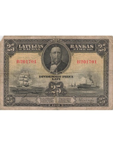 Lettonie 25 Lati - Valdemars - 1928 - P.18 25 lati 1928