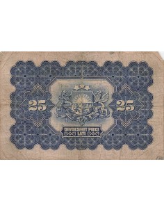 Lettonie 25 Lati - Valdemars - 1928 - P.18 25 lati 1928 2
