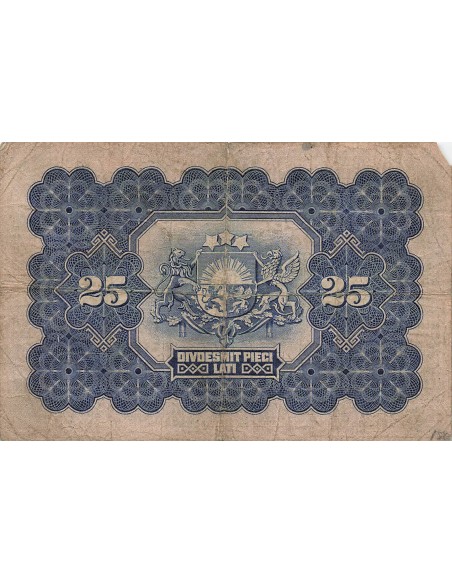 Lettonie 25 Lati - Valdemars - 1928 - P.18 25 lati 1928