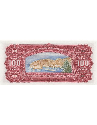 Yougoslavie 100 Dinara - 1955 - Remplacement - P.69 100 dinara 1955