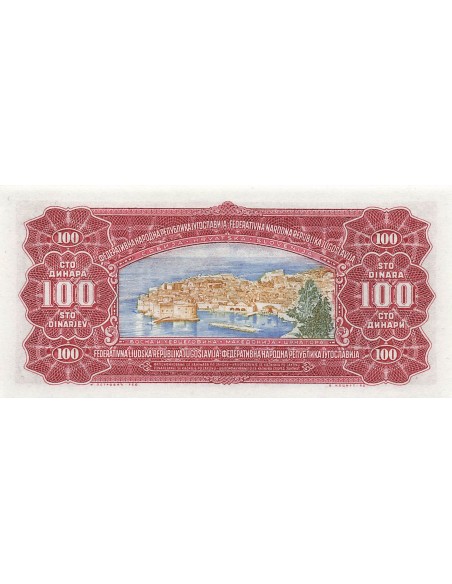 Yougoslavie 100 Dinara - 1955 - Remplacement - P.69 100 dinara 1955