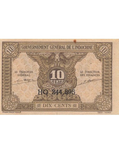 Indo-Chine Fr. 10 Cents - ND (1942) - P.89a 10 cents 1942