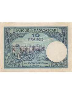 Madagascar 10 Francs - ND (1937-1947) - P.36b 10 francs 1937 2