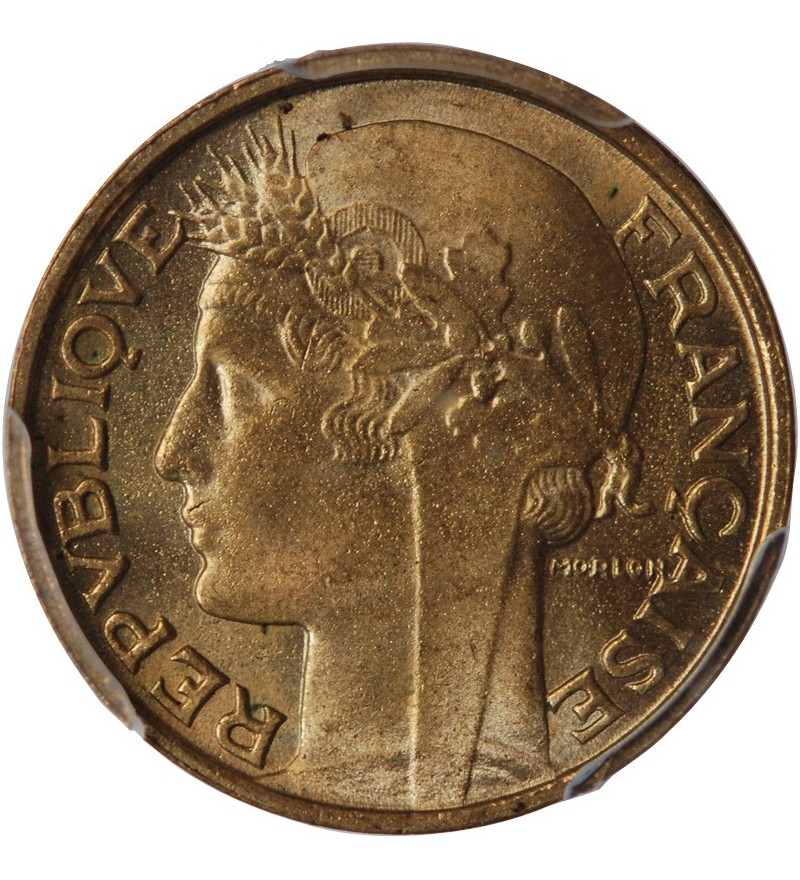 MORLON - 50 CENTIMES 1932 "variété 9 ouvert avec raisin" PCGS MS65﻿