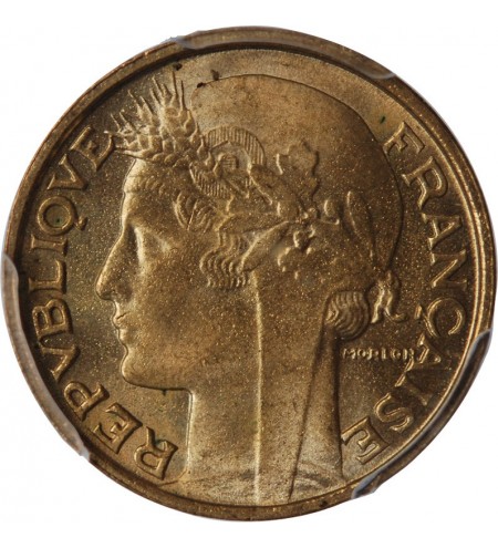 MORLON - 50 CENTIMES 1932 "variété 9 ouvert avec raisin" PCGS MS65﻿