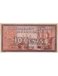 Indo-Chine Fr. 10 Cents - ND (1939) - P.85c 10 cents 1939