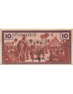 Indo-Chine Fr. 10 Cents - ND (1939) - P.85c 10 cents 1939 2