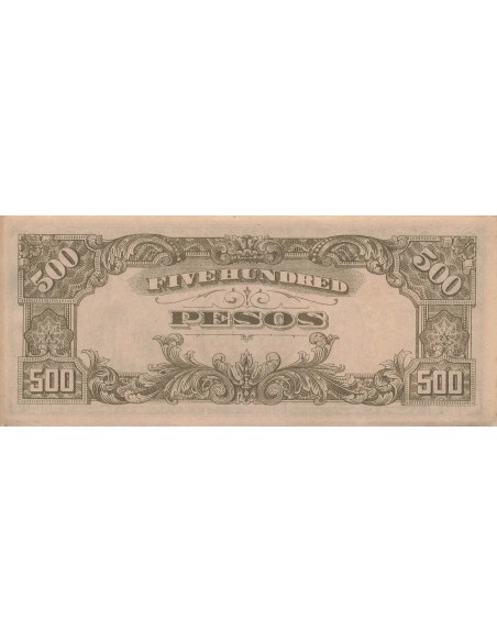 Philippines 500 Pesos - Occupation japonaise - ND (1944) - P.114 500 pesos 1944
