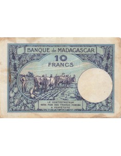 Madagascar 10 Francs - ND (1926-1937) - P.36a 10 francs 1926 2