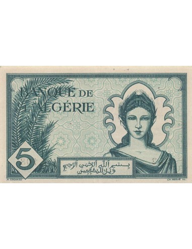 Algérie 5 Francs - 16-11-1942 - P.91 5 francs 1942