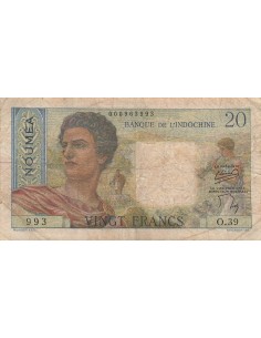 Nle Calédonie 20 Francs - Jeune berger - ND (1954-58) - P.50b 20 francs 1954