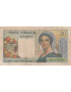 Nle Calédonie 20 Francs - Jeune berger - ND (1954-58) - P.50b 20 francs 1954 2