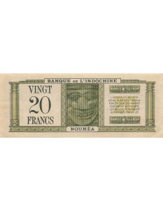 Nle Calédonie 20 Francs - ND (1944) - P.49 20 francs 1944 2