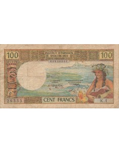 Nle Calédonie 100 Francs - ND (1969) - P.59 100 francs 1969