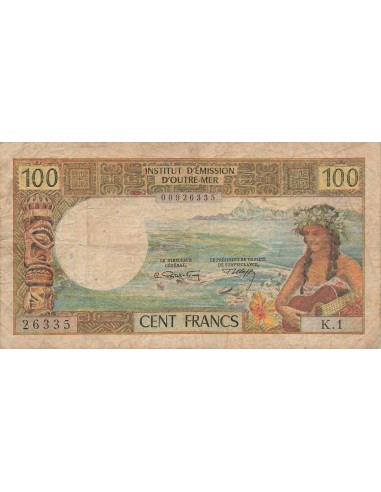 Nle Calédonie 100 Francs - ND (1969) - P.59 100 francs 1969